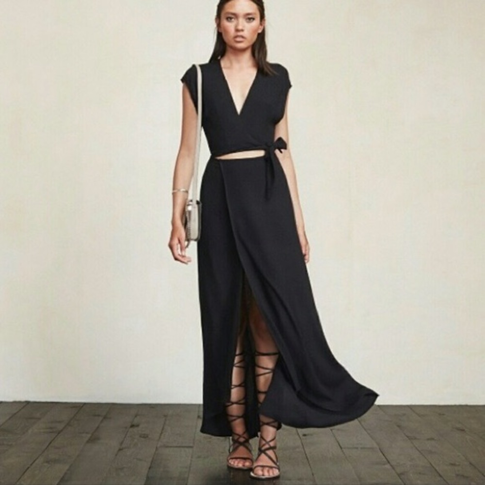 Reformation high-low cutout maxi dress